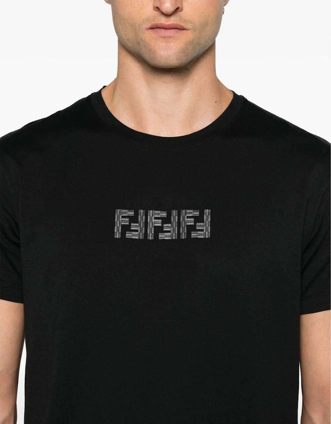 FF Labyrinth Embroidered T-Shirt Black