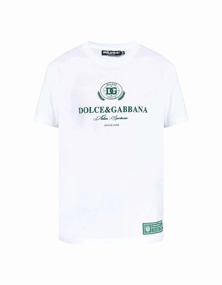 Logo Flock T-Shirt White