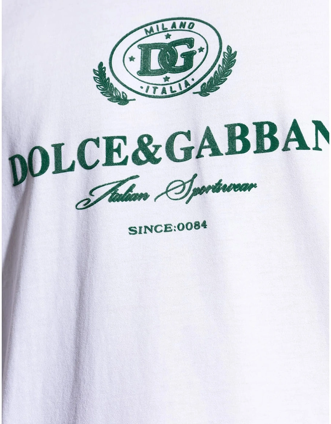 Logo Flock T-Shirt White