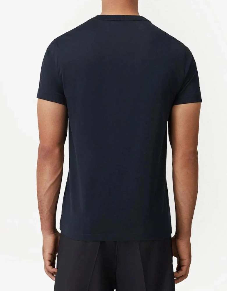 'Parker' TB-Embroidered Logo T-Shirt Navy Blue