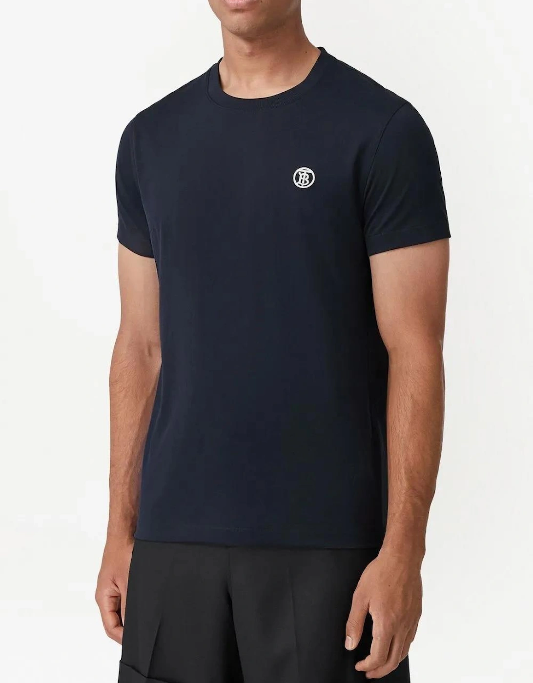 'Parker' TB-Embroidered Logo T-Shirt Navy Blue