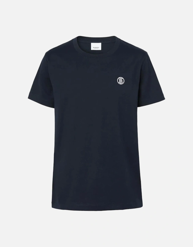 'Parker' TB-Embroidered Logo T-Shirt Navy Blue