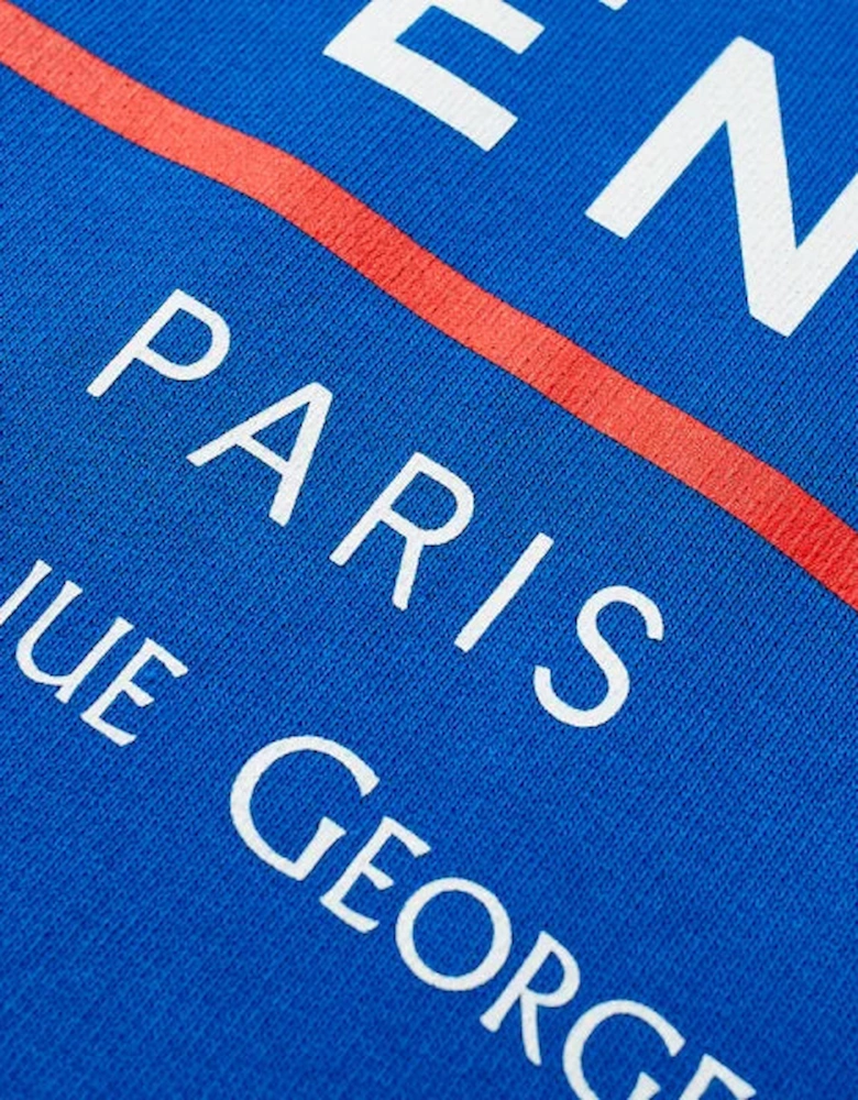 Address Hooded Sweatshirt Blue