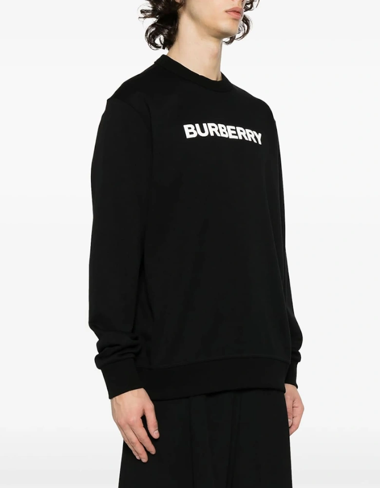 Cotton Logo Sweatshirt Black