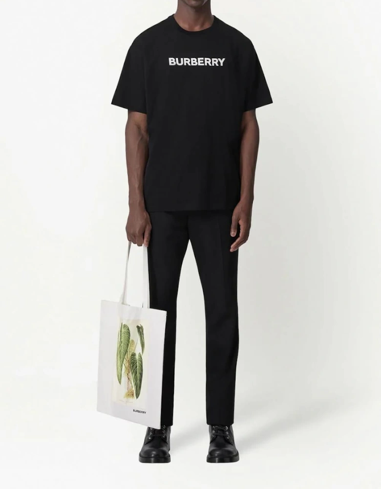 Harriston Logo Print T-Shirt Black