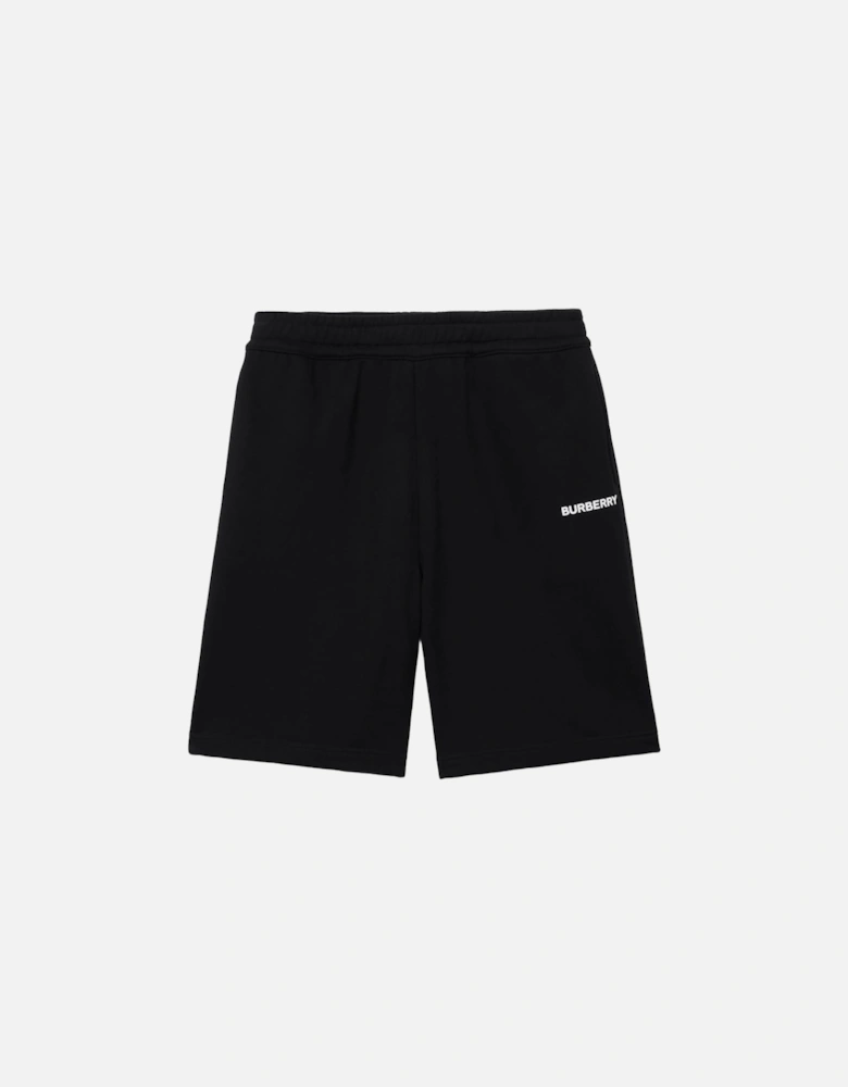 Cotton Logo Shorts Black