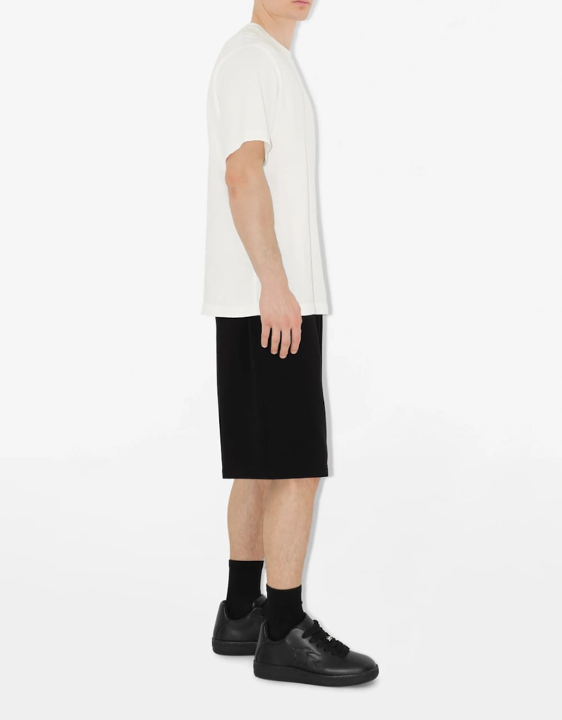 Cotton Logo Shorts Black