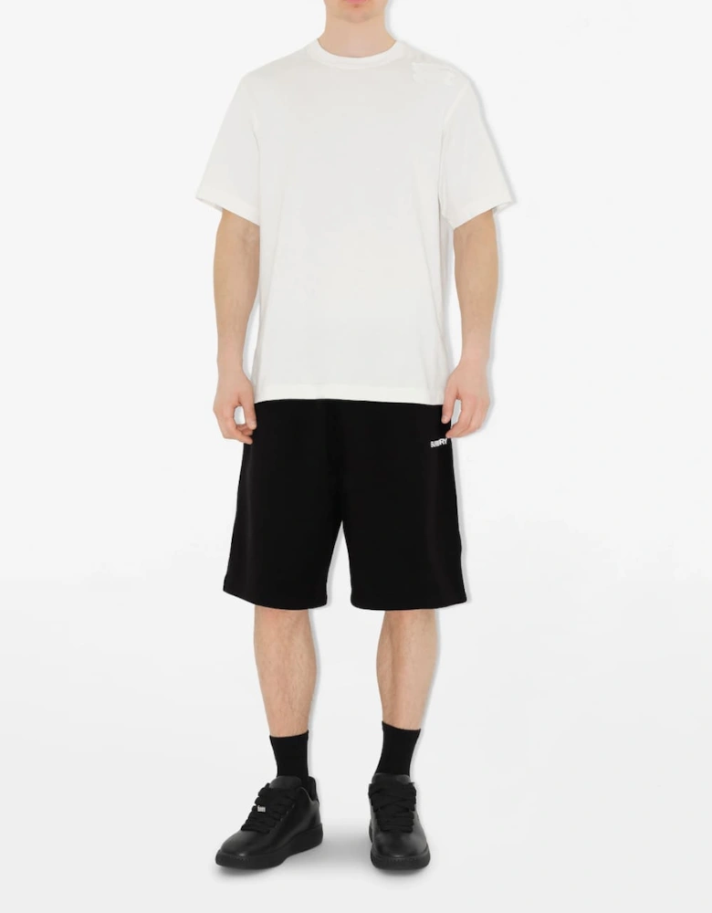 Cotton Logo Shorts Black