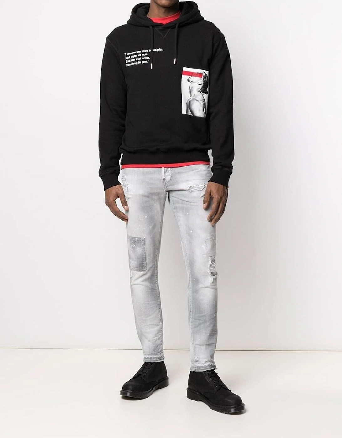 Cool Guy Cropped Jeans Grey