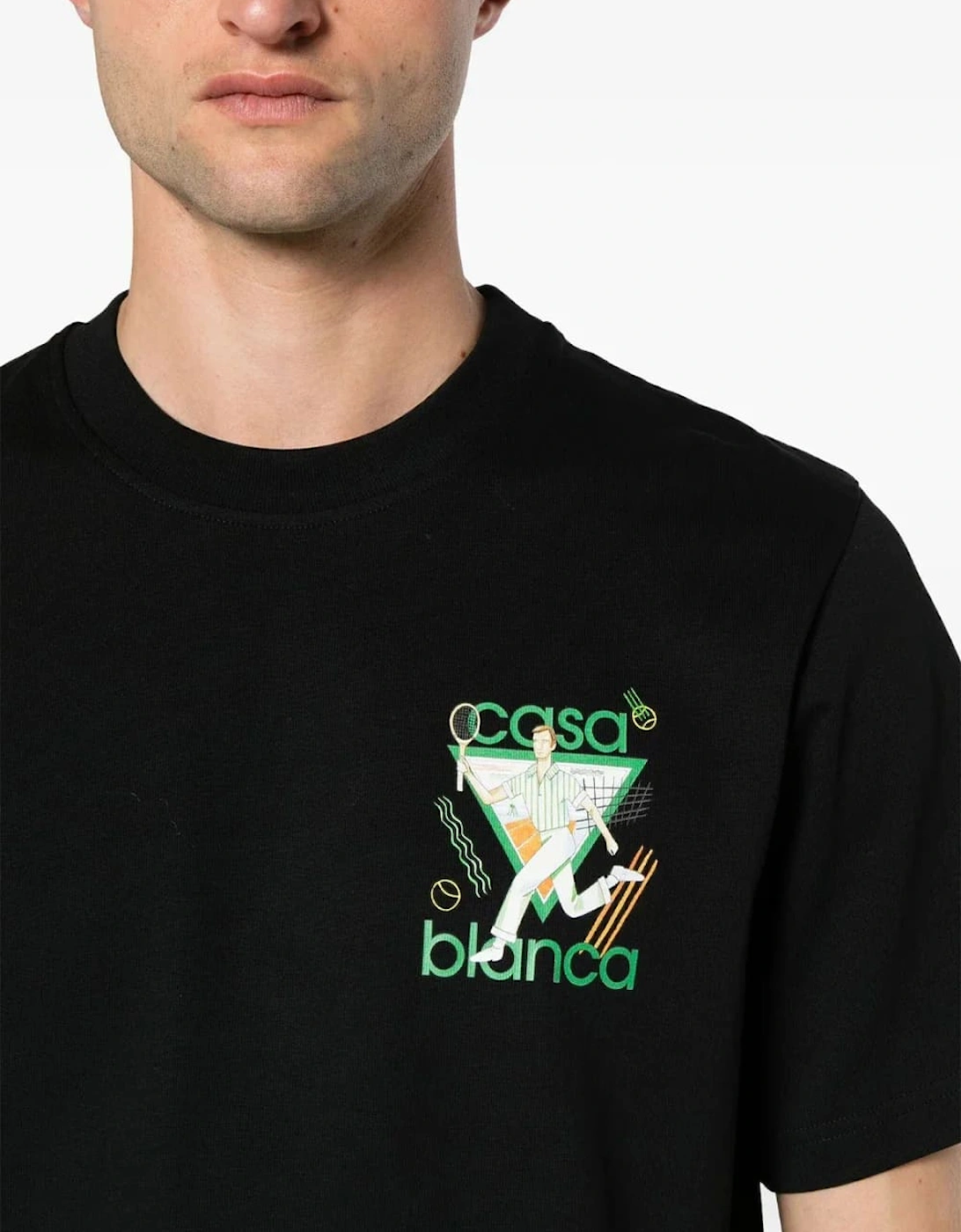 Le Jeu Tennis Printed T-Shirt Black