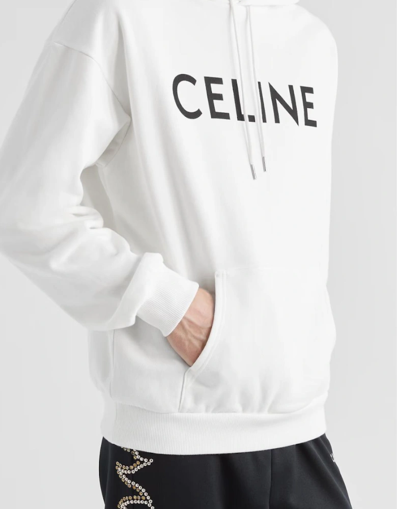Celine Hooded Sweatshirt White