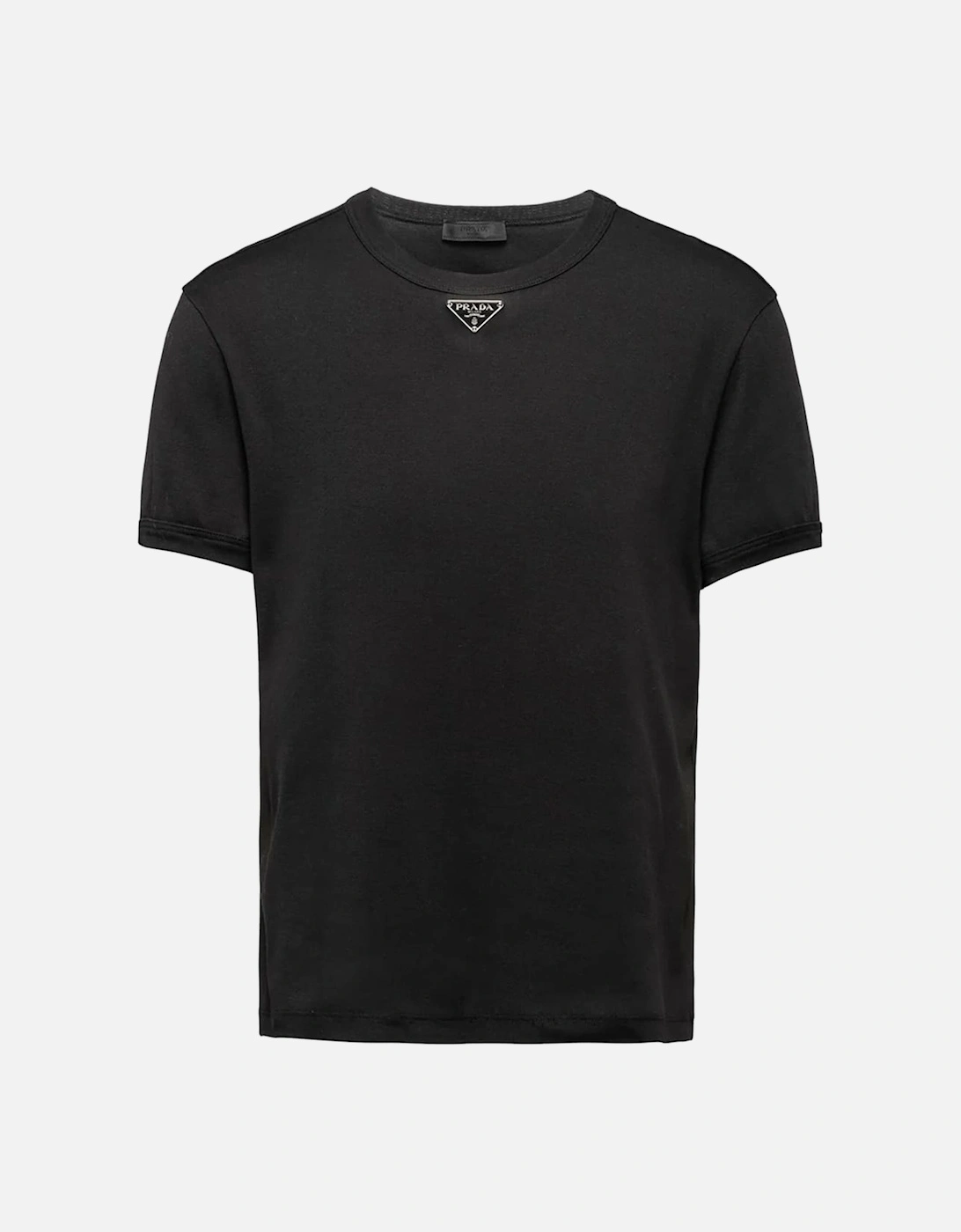 Logo Plaque Cotton T-Shirt Black, 5 of 4
