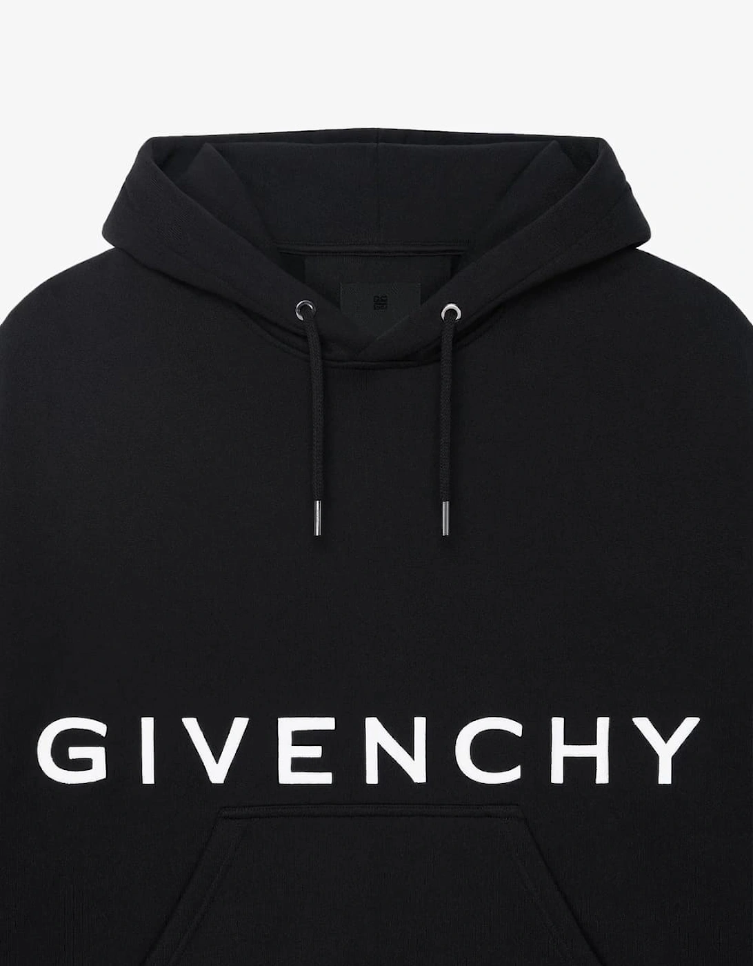 4G Logo Embroidered Hooded Sweatshirt Black
