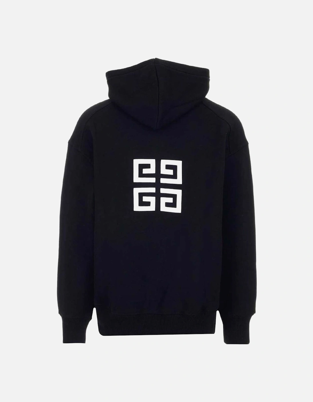 4G Logo Embroidered Hooded Sweatshirt Black