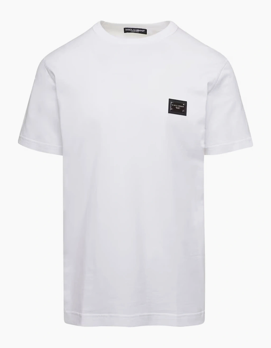 Dolce & Gabbana Men's Dolce & Gabbana Plaque Logo T-Shirt White