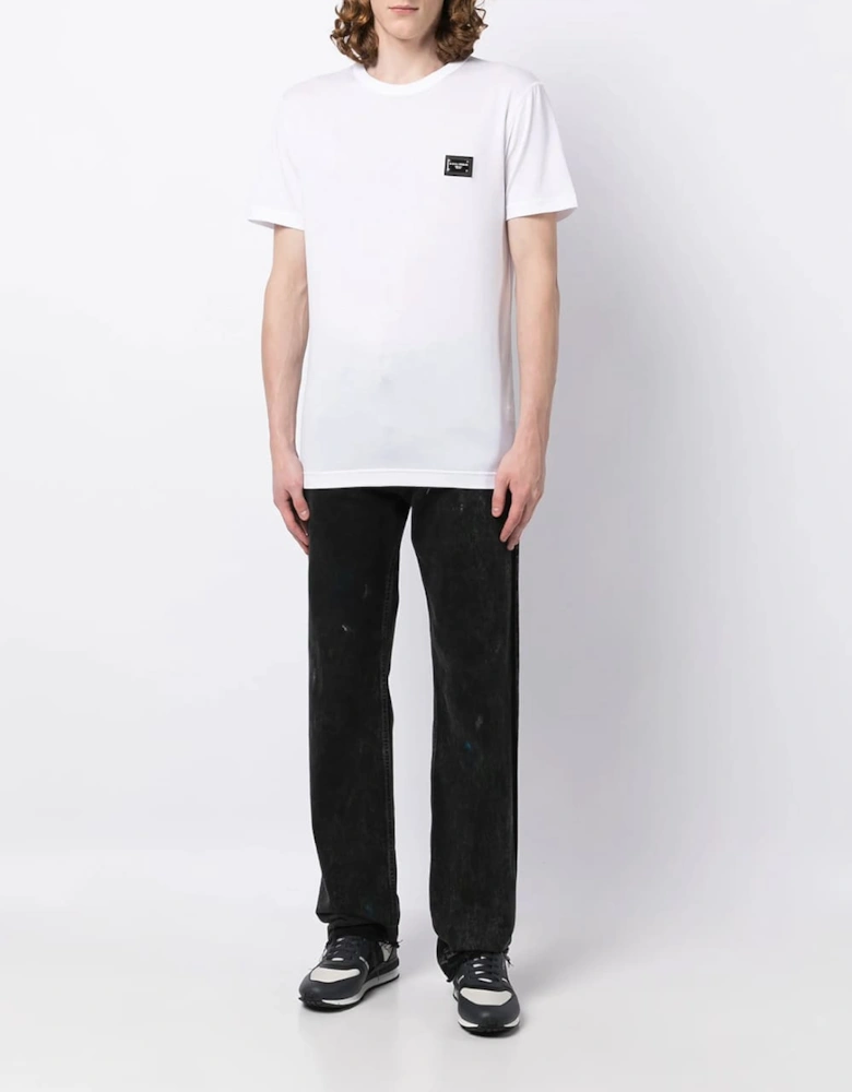 Plaque Logo T-Shirt White