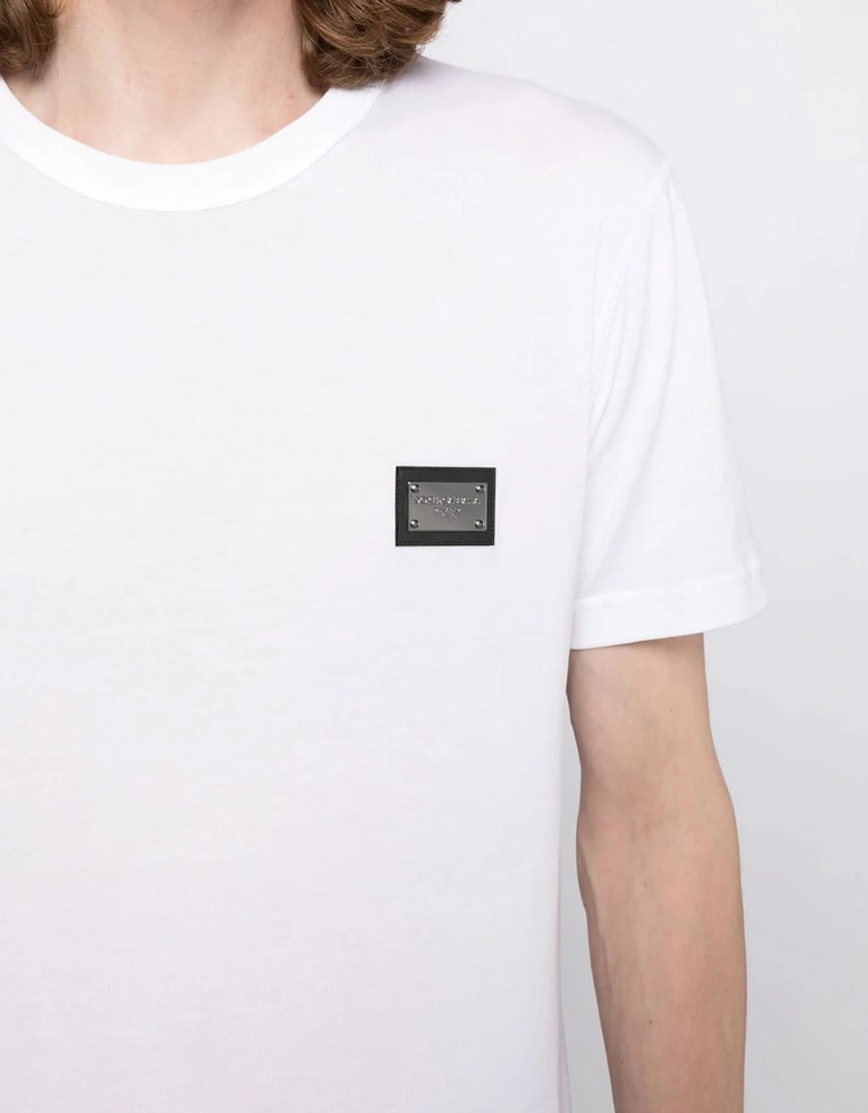 Plaque Logo T-Shirt White