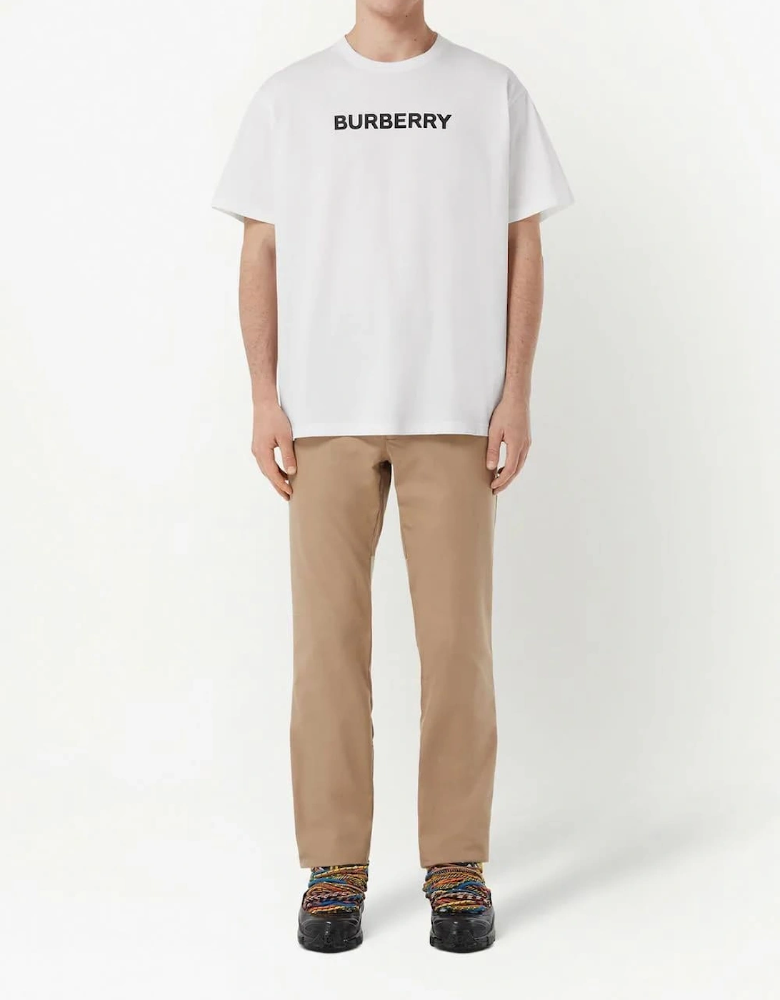 Harriston Logo Print T-Shirt White