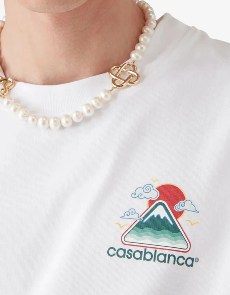 Montagne Ondulee T-Shirt White