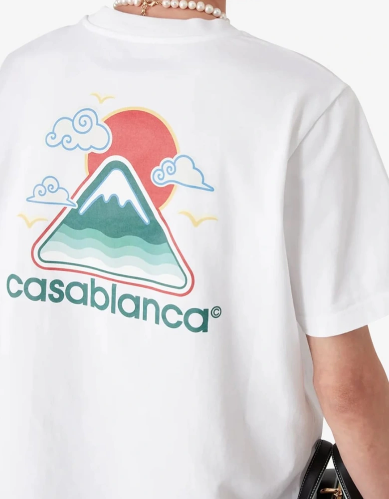 Montagne Ondulee T-Shirt White