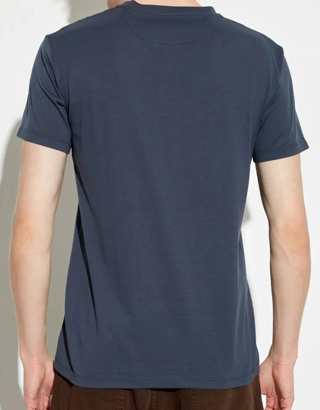 FF Labyrinth Embroidered T-Shirt Navy Blue