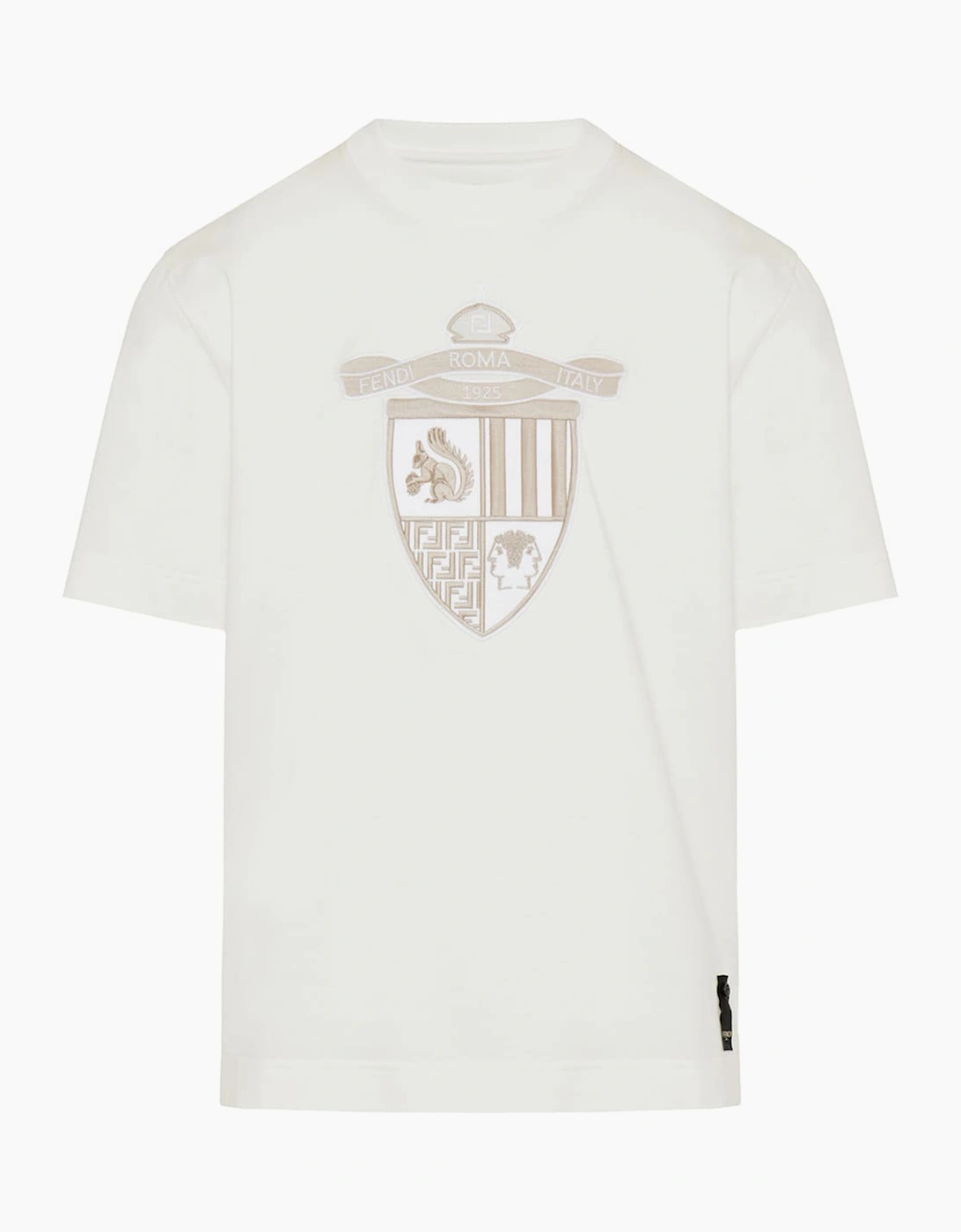 Fendi Men's Fendi Roma Crest Maxi Patch T-Shirt White
