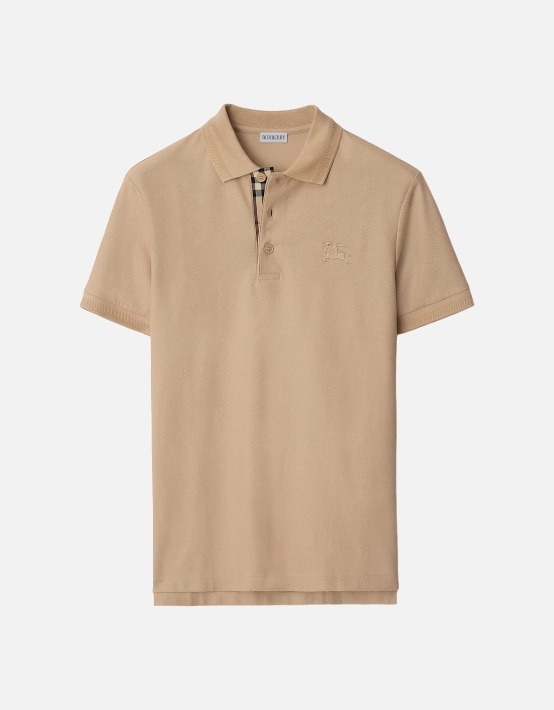 Men's Burberry Cotton Polo-Shirt Beige - Cream - Size: 38