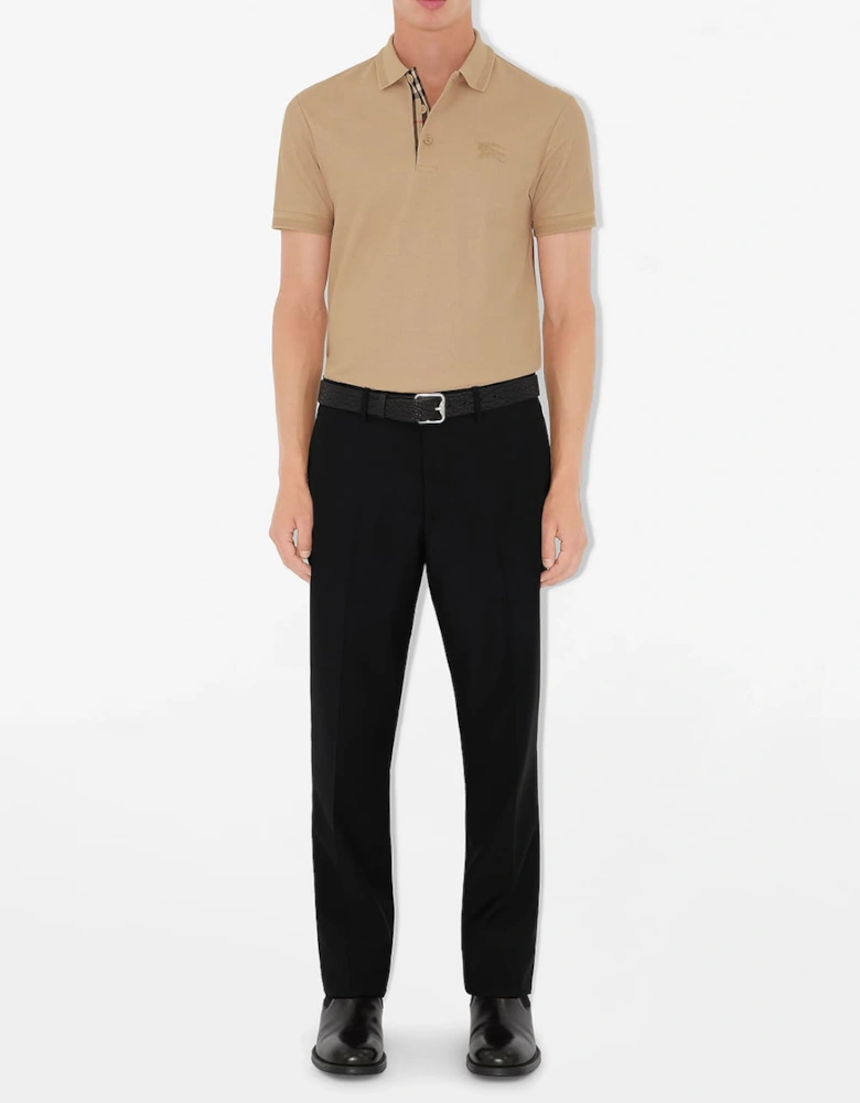 Cotton Polo-Shirt Beige