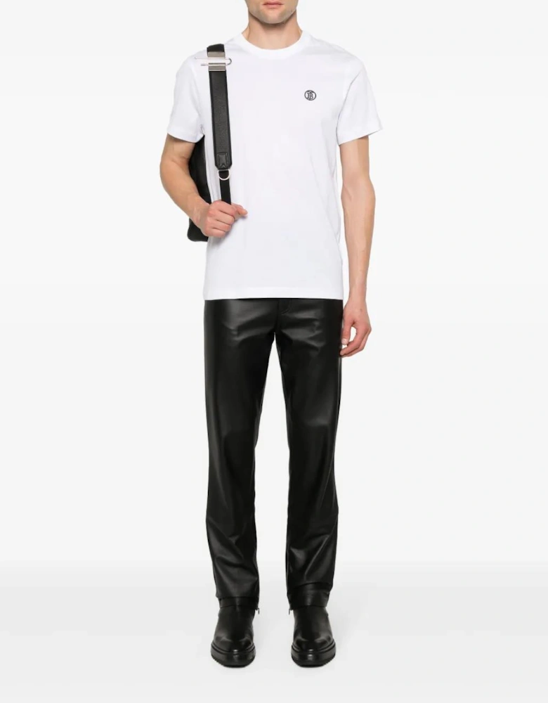 'Parker' TB-Embroidered Logo T-Shirt White