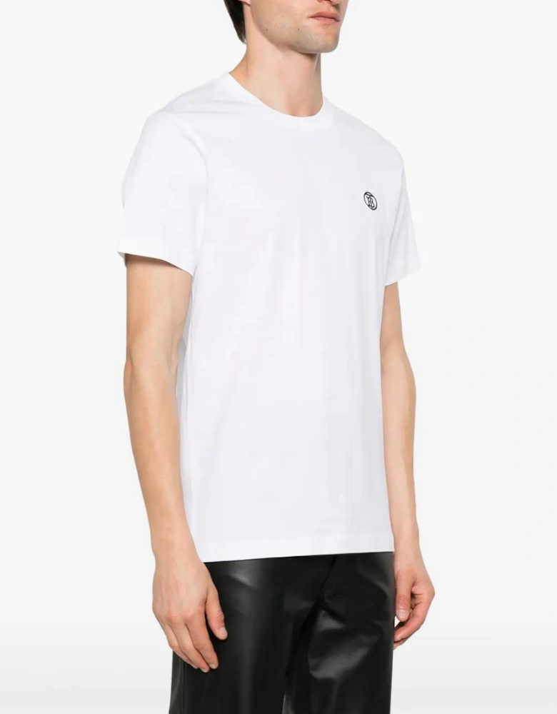 'Parker' TB-Embroidered Logo T-Shirt White