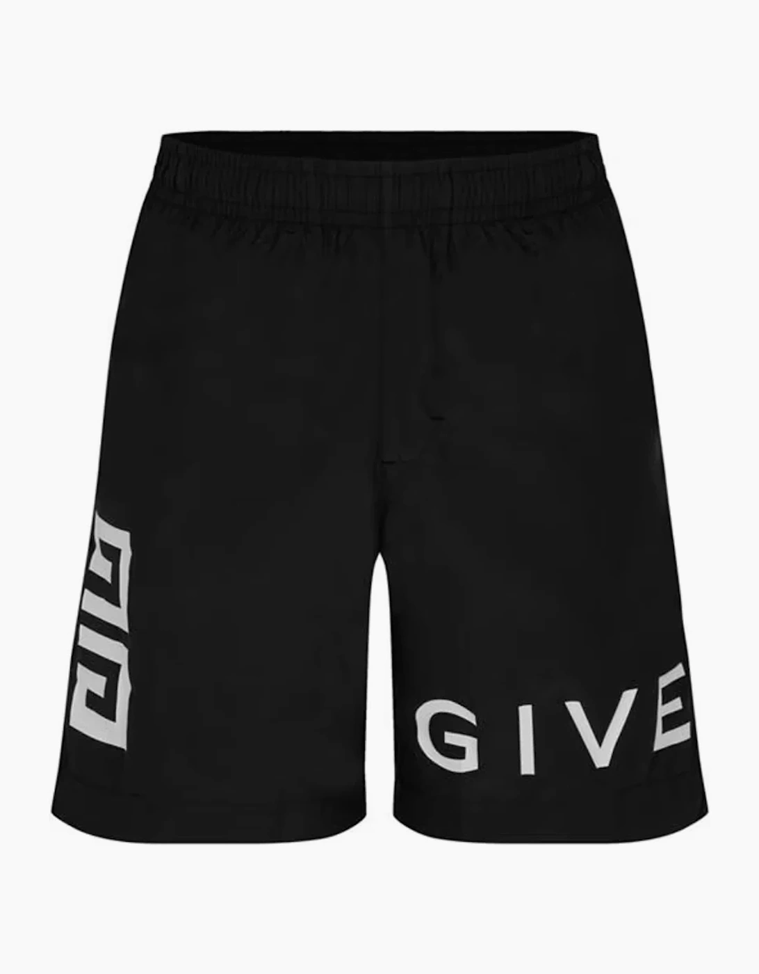 Men's Givenchy 4G Logo Printed Swim Shorts Black - Size: 33/32/32