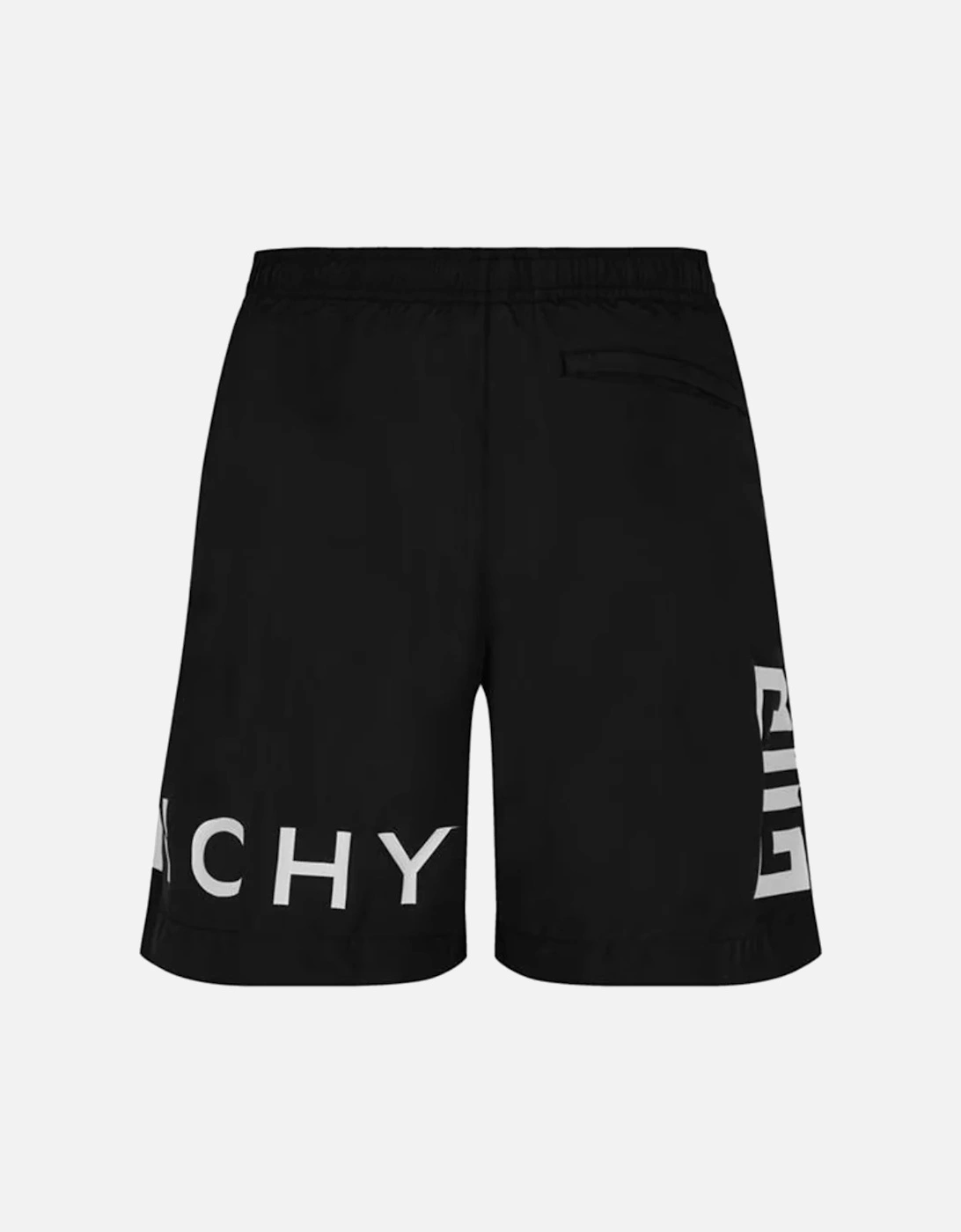 4G Logo Printed Swim Shorts Black