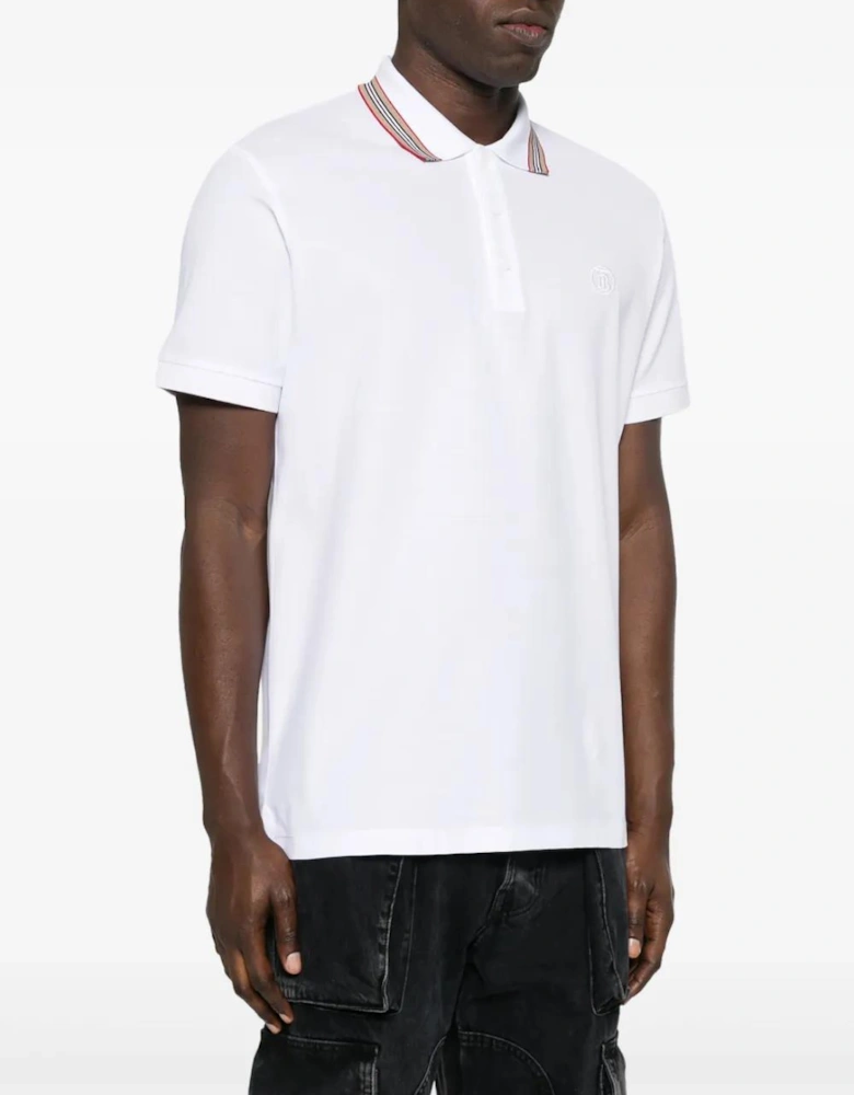 'Pierson' TB Collar Polo-Shirt White