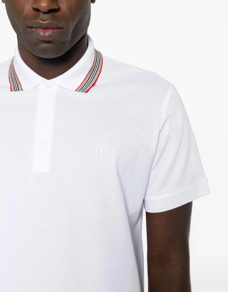 'Pierson' TB Collar Polo-Shirt White