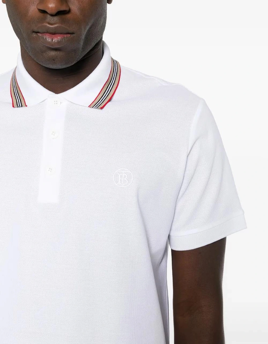 'Pierson' TB Collar Polo-Shirt White