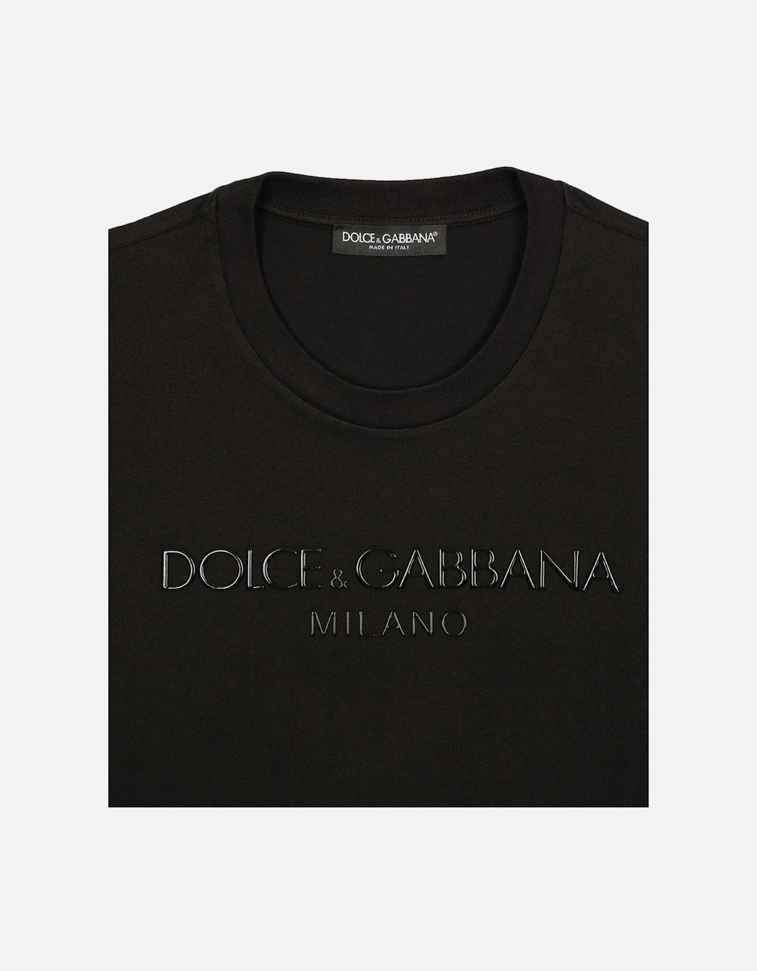 Black Sicily Logo Printed T-Shirt Black