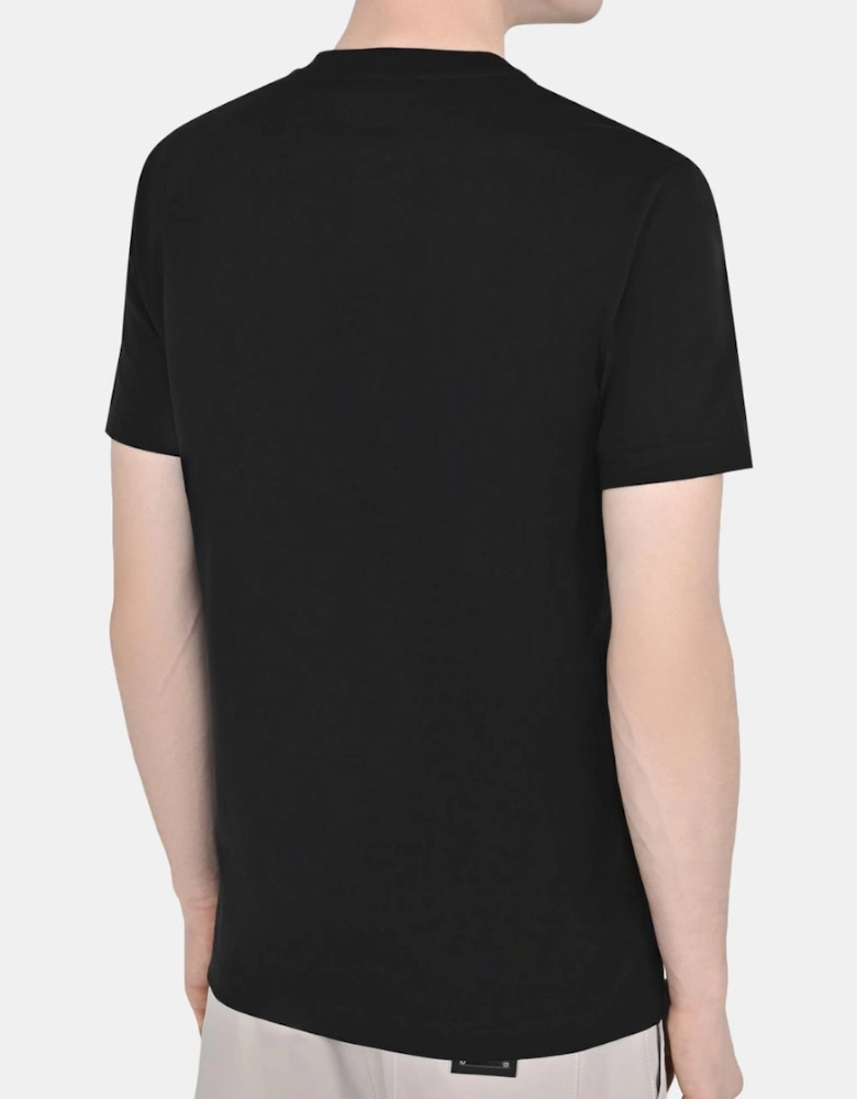 Black Sicily Logo Printed T-Shirt Black