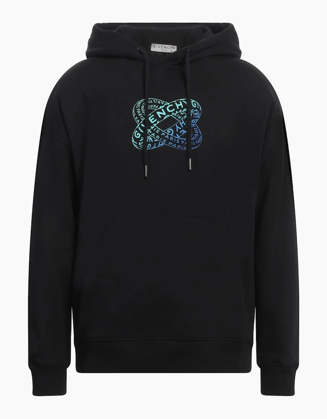 Givenchy Men's Givenchy Infinity Rings Logo Hoodie Black