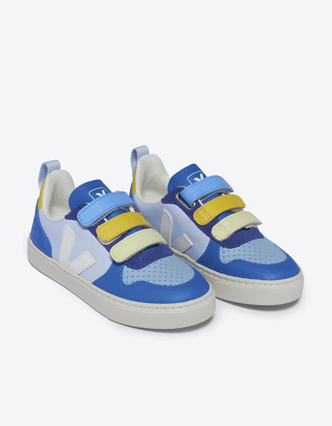 Boys V-10 ChromeFree Leather Trainers in Multicolour