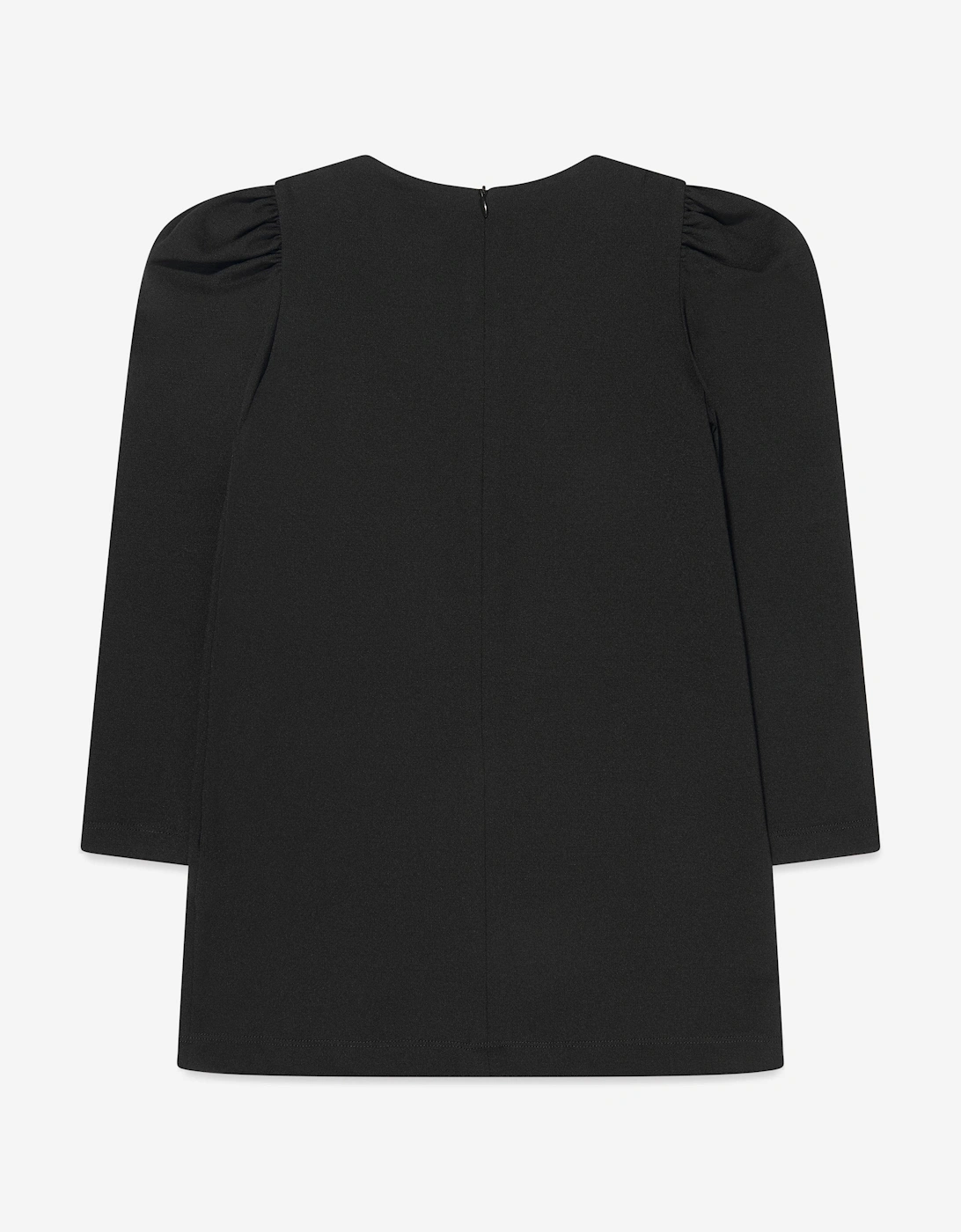 Girls Hearts Logo Dress in Black