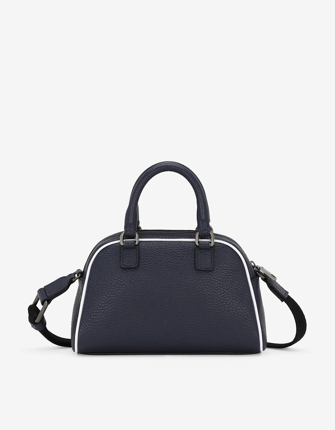 Girls Leather Milano Logo Shoulder Bag in Blue