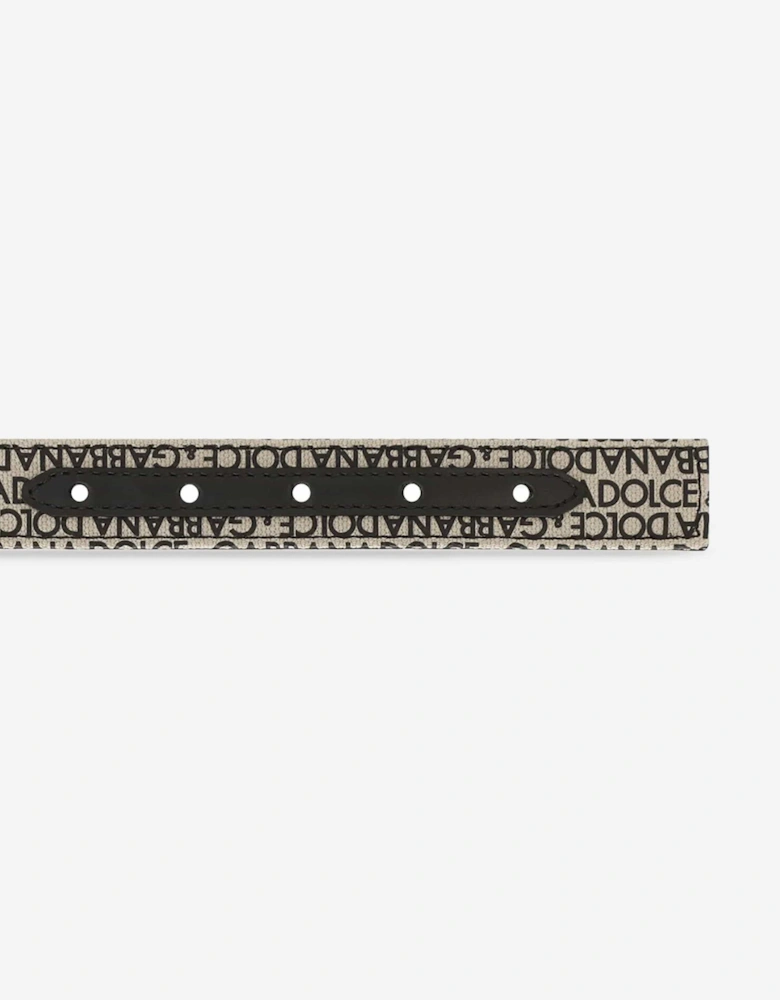 Boys Logo Belt in Beige