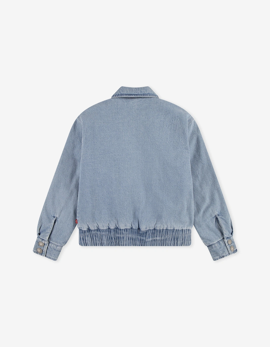 Girls Retro Denim Trucker Jacket in Blue
