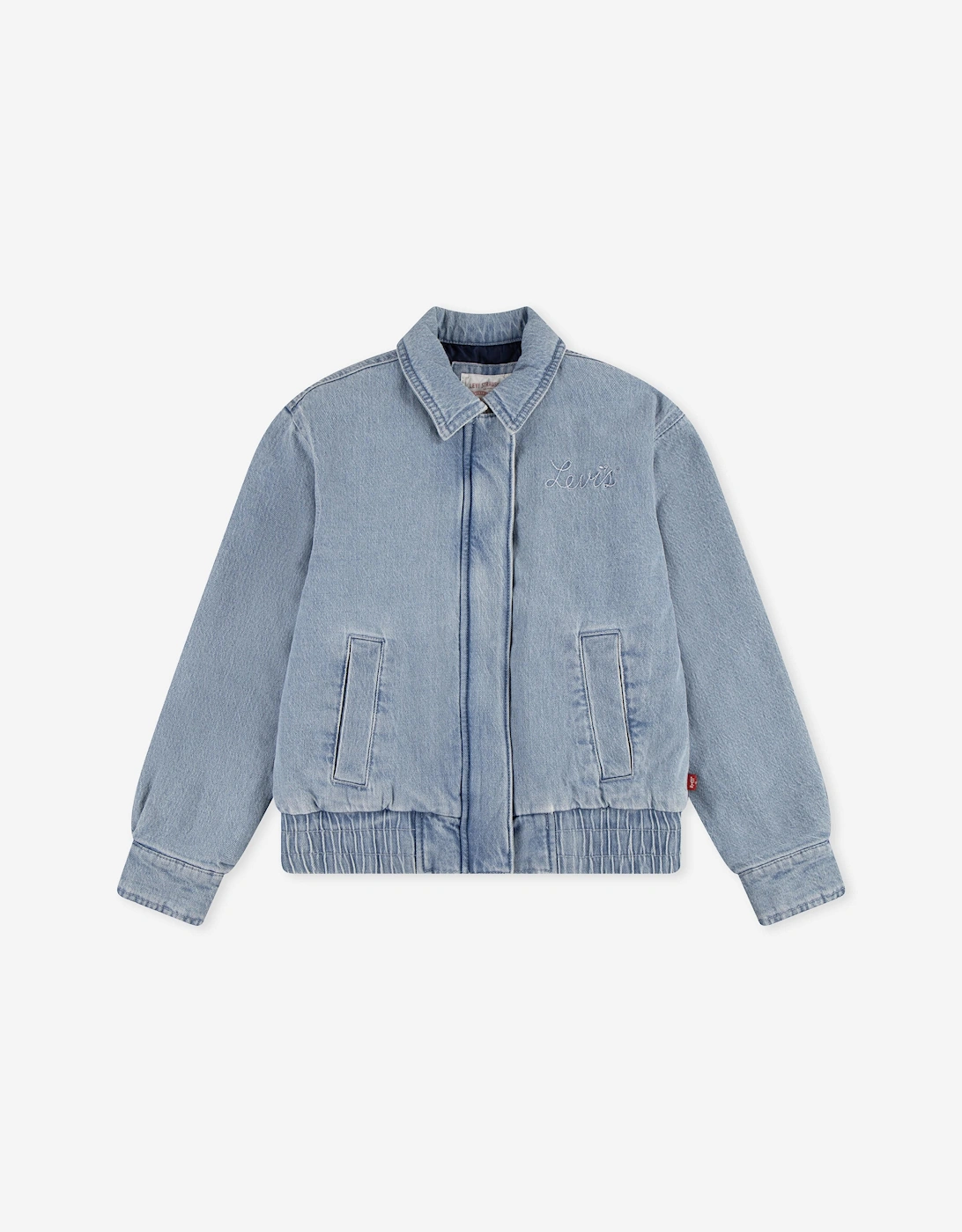 Girls Retro Denim Trucker Jacket in Blue, 5 of 4