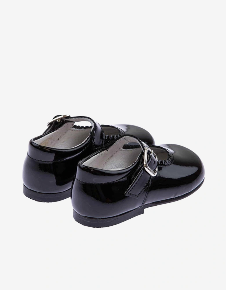 Girls Patent Leather Mary Jane Shoes in Black