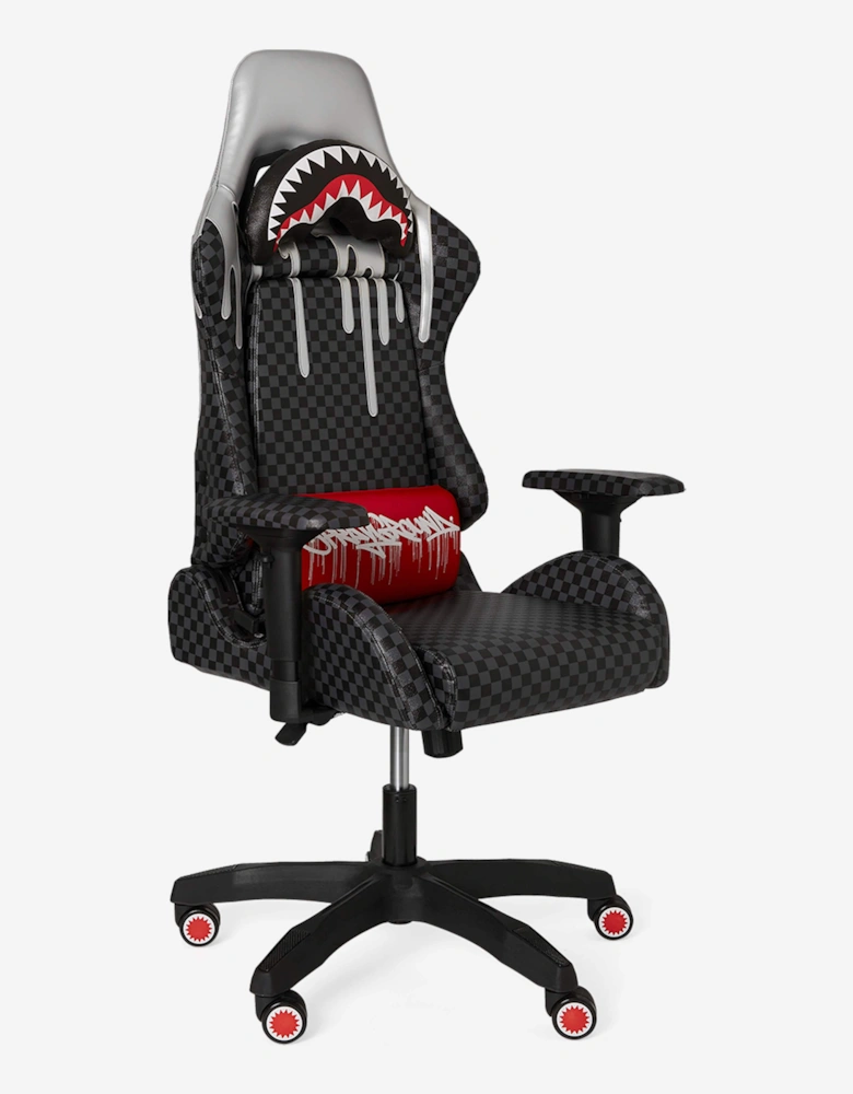 Kids Platinum Drips Shark Chair in Black (H:132.5 cm W:71 cm)