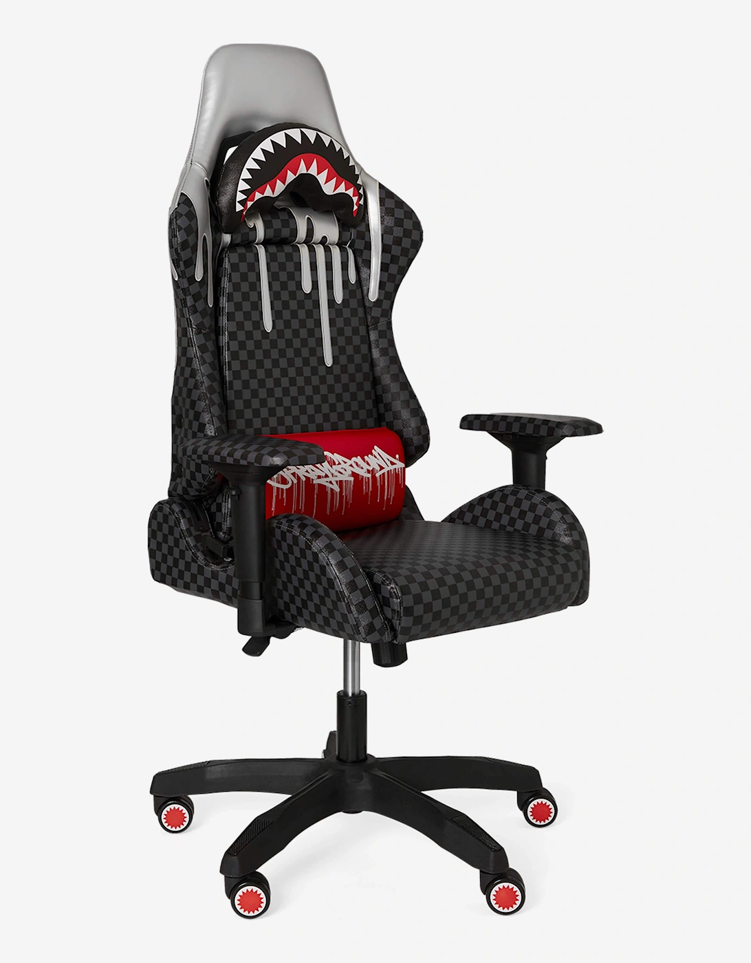 Kids Platinum Drips Shark Chair in Black (H:132.5 cm W:71 cm)