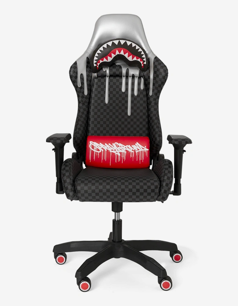Kids Platinum Drips Shark Chair in Black (H:132.5 cm W:71 cm)