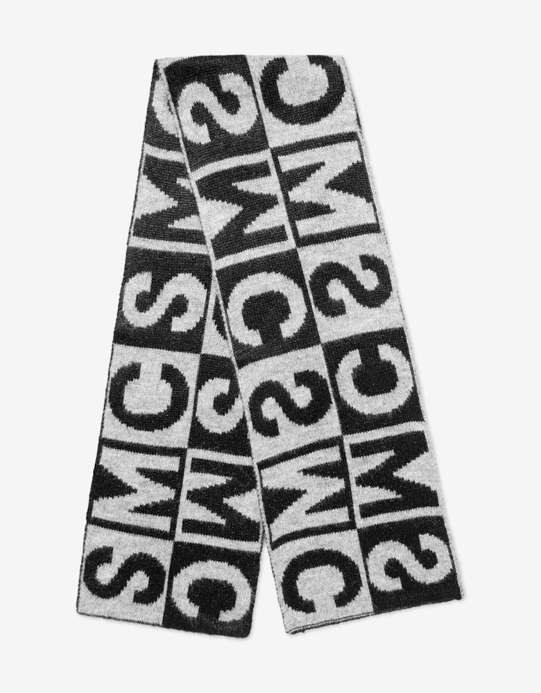 Kids Logo Scarf in Black