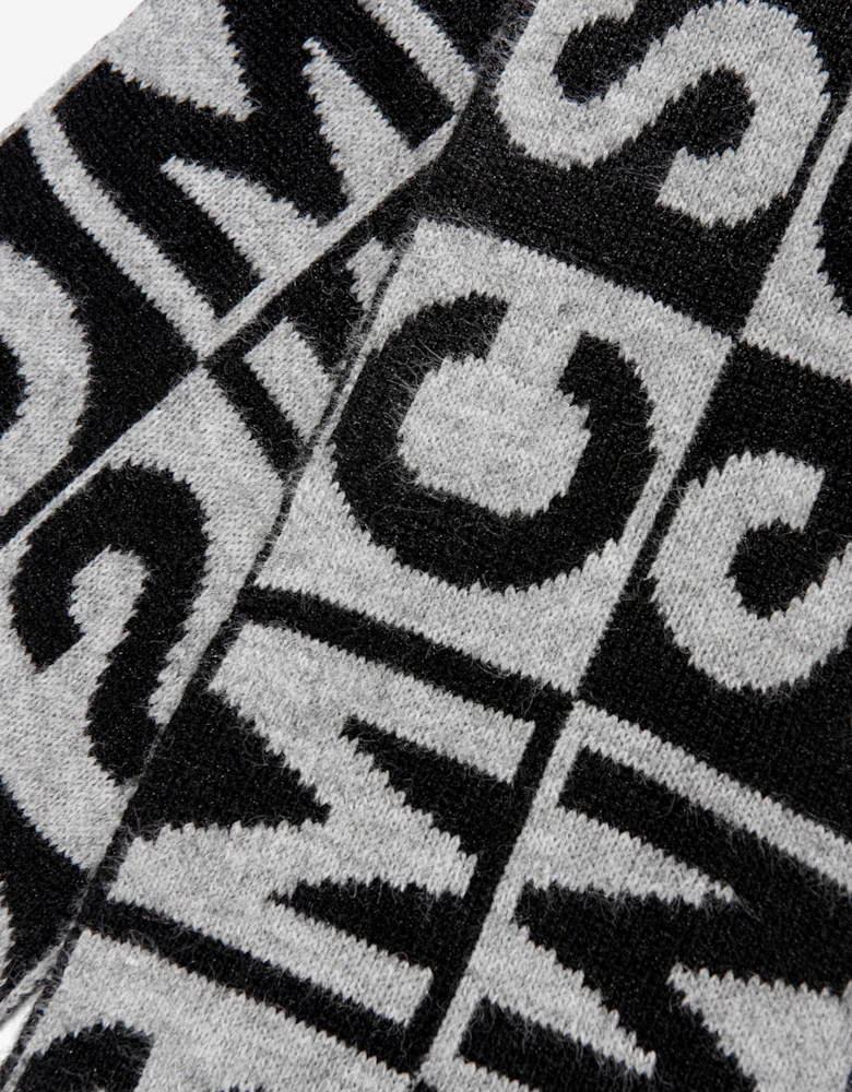 Kids Logo Scarf in Black